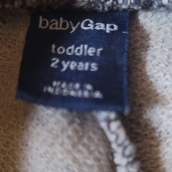Gap Girl Grey/White Rose Leggings Size 2 Years - Picture 3 of 3